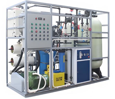 Guter Preis Rückgewinnungsrate 38% Meereswasser RO System mit Siemens Steuerung und Danfoss Pumpe Online