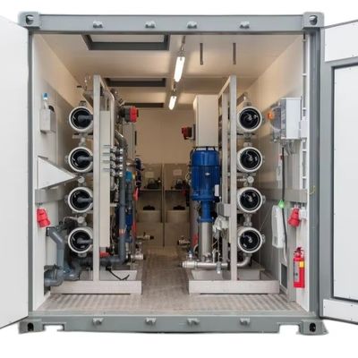Guter Preis 500m3 Per Day Container Type Reverse Osmosis System with 25000L/Hour Capacity and 40kw Power for Water Treatment Online